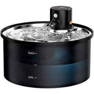 Wireless Cat Water Fountain Cordless: Battery Operated Cat Fountain - 108oz/3.2L Automatic Pet Water Dispenser Rechargeable Drinking Fountains for Cats Indoor with Motion Sensor Multiple Cats and Dogs