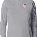 Columbia Officially licensed US Soccer Women's Ali Peak Quarter Zip, Cool Grey, M