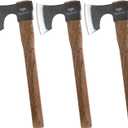 16.5" Throwing Axe, 3 Pack Throwing Axe Set with 1065 High Carbon Steel & Beech Wood Handle, Perfect for Axe Throwing Games, Competition and Recreation, Ideal Gift for Men (Black)