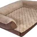Beautyrest Super Lux Sofa Dog Bed (Large, Brown)