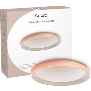 Aqara LED Ceiling Light T1M,Matter Over Bridge,Requires Zigbee 3.0 HUB,RGB+IC with Gradient Effects and 16 Million Colors,40W 3450lm,2700-6500K Tunable White,Supports HomeKit,Alexa and IFTTT, 19.49 inches diameter, 2.96 inches height