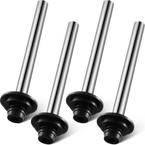Tandefio 4 Pcs Universal Sink Overflow Pipe Stainless Steel Sink Stopper Strainer Pipe Overflow Plug Bathroom Pipes Fittings for Commercial 1", 1-1/4", 1-1/2" Drain