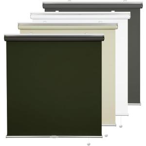ALLBRIGHT Classic 100% Blackout Cordless Roller Shades for Windows, Spring System Roller Blinds with UV Protection Thermal Insulated, Easy to Install (41"Wx 72"H)