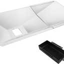 Utheer Universal Grease Tray with Catch Pan, Adjustable Drip Pan for 3/4/5 Burner Gas Grill, Grill Part for Nexgrill, Charbroil, Dynaglo, Kenmore, BHG, Grill Master, Backyard,Uniflame,Expert Gas Grill