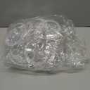 Hacaroa 24 Pcs Mini Cake Plate Stand, Plastic Single Cupcake Holder Serving Plate, Clear Small Dessert Display Stand Tray for Chocolate, Fruits, Baby Shower, Wedding, Birthday, Party