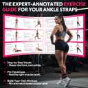 WALITO Gym Ankle Straps for Cable Machines Women & Men - Glute Kickback Ankle Cuff, Adjustable Cable Machine Accessories for Leg Extensions, Hip Abductors & Lower Body Workouts