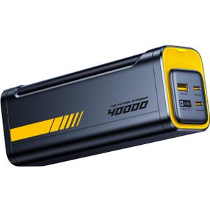 AOHI 140W PD3.1 Laptop Power Bank 40000mAh Fast Charging Station, The Future Starship 2 in 1 Camping Large Portable Charger for MacBook Pro/Air, iPad Pro, iPhone 16 Pro Max,Galaxy,Steam Deck, Grey