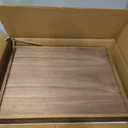 Electrical Panel Cover Decorative Wall Mounted Breaker Box Cover Wood Hidden Meter Box with Shelf Hooks Fuse Boxs Covers Cabinet Brown Flip Up Meter Switchs Boxs for Home(Vertical Layout,20x16)