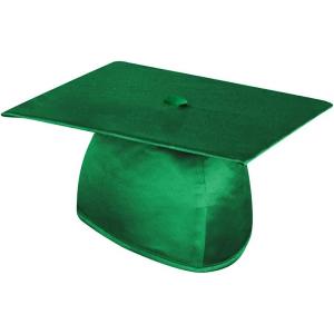 Fun Express Bulk 3 Pieces Kid’s Green Elementary School Graduation Mortarboard Hats, Caps