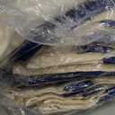 Sanwuta 30 Pcs Canvas Tote Bags Bulk with Zipper Cosmetic Pouch 18.5" Reusable Cotton Shopping Bag with Handle for DIY Craft (Navy Blue)