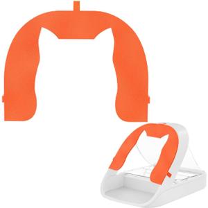 Front Cover for Automatic Microchip Pet Feeder, Avoid Pets competing for Food, Prevent Food Stealing for Cats and Small Dogs (Orange)