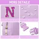 6 7 8 9 10 11 12 Year Old Girl Gifts Personalized Birthday Gifts for Her Sister Daughter Initial Crossbody Bag Fanny Pack Purse for Teen Girl Gifts Trendy Stuff Preppy Stuff (Lavender-N)