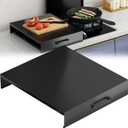 Gas Stove Cover Board 15.8"19.7", 110LBS Carbon Steel Stove Top Cover with Anti-Slip Legs & Handles for Gas Electric Stove RV & Apartment