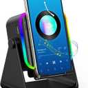 TARKARI Wireless Induction Speaker, 5 in 1 Bluetooth Speaker, Emergency Charging 360 Rotation Cell Phone Stand Compatible with iPhone Android iPad Samsung, Birthday Gifts for Men Women