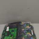 Minecraft Steve & Creeper Multicolour Backpack | Graphic Print Zip-Up Bag for Back to School | Kids Carrying Books | Unisex Kids Merch