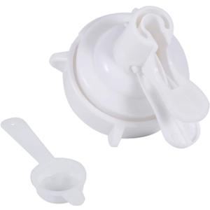 TOPINCN Water Bottle Valve, PP Plastic Spigot Water Replacement Bottle Top Valve Faucet Dispenser White for 48mm Drinking Water Bucket
