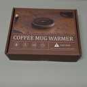 SWEETFULL Coffee Mug Warmer, 36W Electric Cup Warmer for Desk with 3-Temp Settings Advanced Temperature-Controlled Heating Coffee Gifts Accessories for Women Men Milk, Tea, Candle - Wood