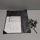 Metal Pegboard Display Stand With 15 Peg Board Hooks Accessories, Desk Pegboard Panels, Merchandise Display Rack for Selling Accessories Vendors & Events Retail Craft Shows & Fairs (17x3Inch), Black