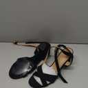 Aomigoct Strappy Heels for Women Wedding: Comfortable Chunky Heel Sandals for Party - Ladies Open Toe Heels Shoes, Size:8