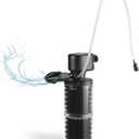 XpertMatic 15W Aquarium Filter 2 Stages 238 GPH (900L/h) for Up to 70 Gallon Fish Tank, Submersible Internal Tank Filter and Water Pump, Power Filter for Fish Tank, Aquarium, Pond, SainSmart