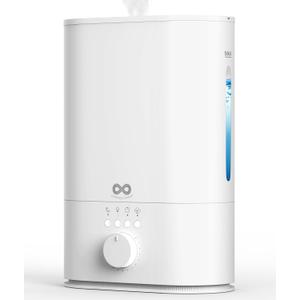 Everlasting Comfort 6L Humidifiers for Bedroom, Quiet 50HR Runtime No-Filter Supersized Cool Mist Humidifier Large Room for Whole House, Plants, Baby Nursery, Allergies, Dry Skin, Congestion, Indoor (White (Matte))