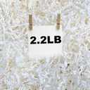 RISHACA 2.2 lb White Crinkle Cut Shredded Paper | Crinkle Paper Filler & Gift Basket Filler for Holiday Boxes, Bridesmaid Gifts, Halloween Stuffers & More (Withe)