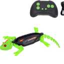 Wall Climbing Lizard, Wall Crawler Robot Gecko,2.4G Wireless Wall Crawler Robot, 360 Rotating Remote Control Vacuum Suction STEM Educational Game with LED Lights for Kids Aged 3+ (Lizard)