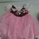 Pink Cowgirl Costume for Girls Cow Outfits with Hat Halloween Cosplay (3-4 Years, Pink)