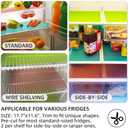 16Pcs Refrigerator Mats, Waterproof Non-Slip EVA Refrigerator Liner Pads Drawers Shelves Cabinets Storage Kitchen and Placemats-B-16-1