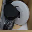 Shroommate Clip On Light and Bed Headboard Lamp, Bedside Table Lamp for Dorm, College Dorm Room Essentials, Night Light for Kids Nursery, Clip on for Desk, MultiColor LEDs, Adapter Included (Black)