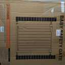 Mumeasy Baby Gate Extra Wide, 29.5-51'' Pressure Mounted Dog Gate with Walk Thru Door, Auto Close Pet Gate for House, Stairs, Doorways,Black