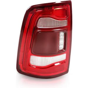 Tail Light Assembly W/Blind Spot Compatible with 2019-2023 Ram 2500 3500 Rear Brake Lamps Red Trim Left Side 68361721AH CH2800223 (Module Not Included) (Left)