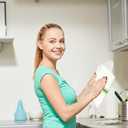 RIVERSTREAM Dish Towels - (Green, 15-Pack) 100% Cotton, 14 x 25 Inches, Super Absorbent, Reusable Cleaning Kitchen Dish Towels Set