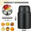 Soup Thermo for Hot Food Kids 16oz Insulated Food Jar Leakproof Thermo Lunch Container for Kids Wide-Mouth Stainless Steel Lunch Box for School with Handle Folding Spoon(3+)