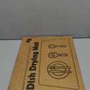 WALL QMER Super Absorbent Stone Drying Mat for Kitchen Counter, Fast-Drying Diatomaceous Earth Dish Drying Mats, Versatile Stone Drying Tray for Cups Dishes Bottles, Ash White​