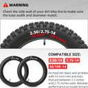 AR-PRO (2-Pack) 2.5/2.75-14 Replacement Dirt Bike Inner Tubes - 60/100-14 Tire Tubes for 50cc to 160cc Dirt and Pit Bikes - Compatible with Apollo RFZ, Atomik, Thumpstar, and More
