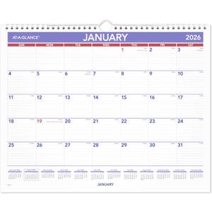 AT-A-GLANCE 2026 Wall Calendar, 15" x 12", Medium, Wide (PM82826)