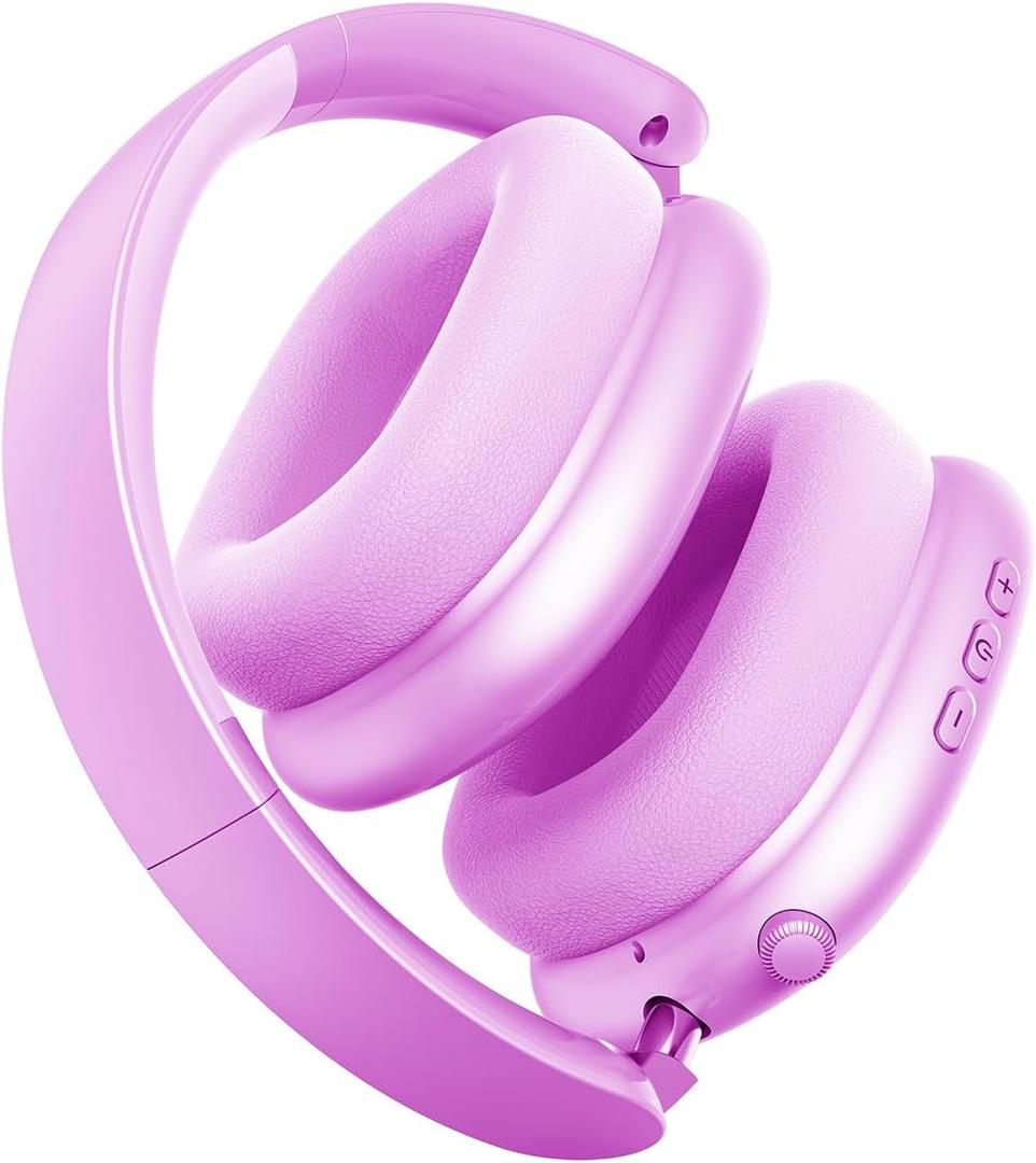 Wentronic Wireless Bluetooth 6.0 Headphones Over Ear Headphones with Sound Quality Bluetooth Headphones - Violet