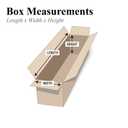 BOX USA Long Boxes Holds 65lbs, 14x6x6 25-Pk for Shipping