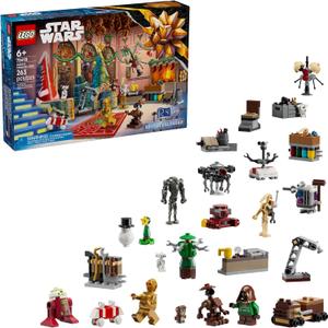 LEGO Star Wars Advent Calendar 2025 Kids Toy - Holiday Countdown Playset with 24 Toys for Boys & Girls, Ages 6+ - Includes C-3PO & BB-8 Figures - Star Wars Gift Idea for Christmas - 75418