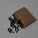 uxcell Black Oxide Slotted Button Head Screws, 50Pcs 12-28 x 1 Carbon Steel Machine Screw for Furniture and Electrical Components Installation