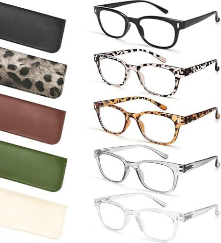 BLS BLUES Reading Glasses for Women, Blue Light Blocking, Vintage Computer Eyewear +1.5