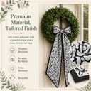 2 Pack Spring Fall Wreaths Sash for Front Door, Wreath Accessories, for Monogram Garland Ribbon, for Xmas Garland Decor Accessories Wedding Party Yard Indoor Outdoor Wall Cabinet Kitchen (H)