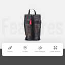 pack all Shoe Bag for Travel, Water-Resistant Shoe Pouch for Gym, Odor-Resistant Soccer Cleats Bag for Sport (Black, 2-Pack)