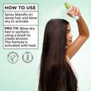 Garnier Fructis Diamond Sleek Hair Shine Spray, Frizz Control and Heat Protectant for Frizzy, Dry Hair, Formulated with Vegan Keratin Smoothing Complex and Argan Oil, 4.6 Fl Oz