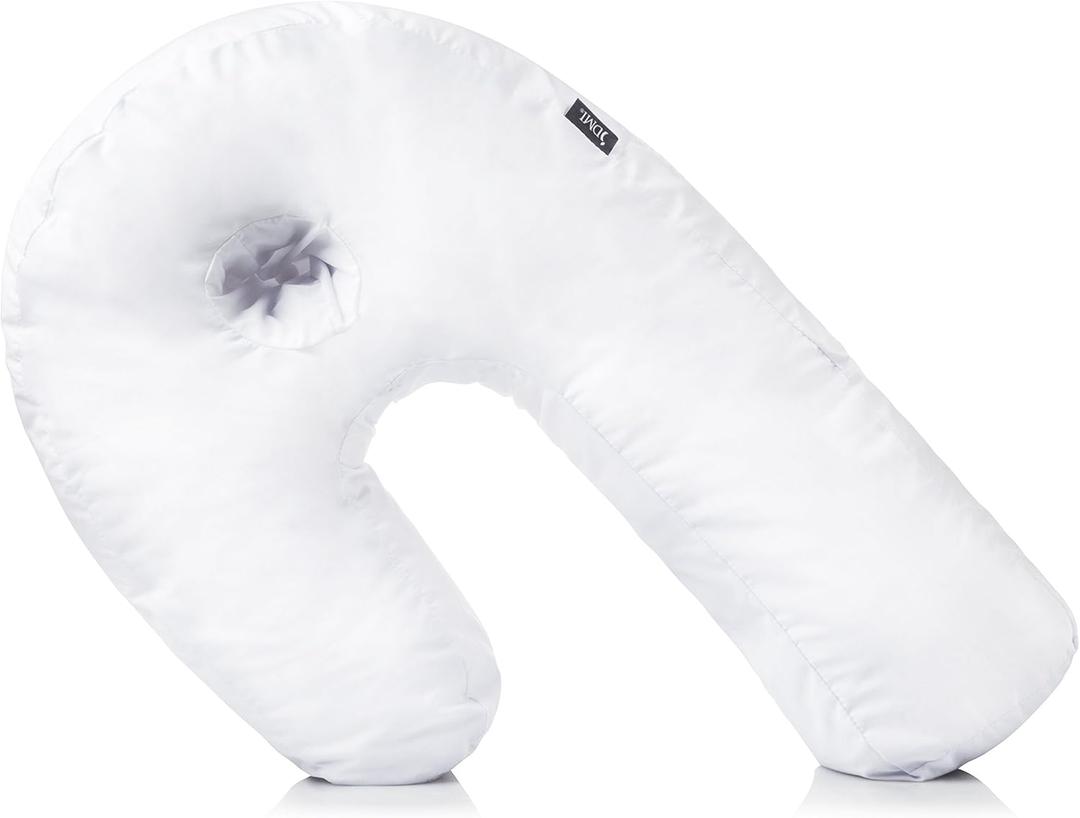 DMI U-Shaped Side Sleeping Pillows For Neck And Shoulder Pain |Side Sleeper Neck Pillow & Pregnancy Pillow Side Sleeper With Ear Hole | Back, Hip, & Sciatica Relief(30"x20"x6")