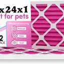 Colorfil 12x24x1 Air Filter (2-Pack) | Made in the USA | Color Changing | Remove Cat and Dog Odor | MERV 8 for Pet Hair Dander and Dust | 11.5"x23.5"x0.75" Exact Size