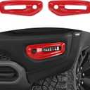for RAM TRX Front Fog Lamps Cover Trim Fit for RAM TRX 2018-Present Red Exterior Accessories 2pcs