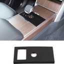 Central Control Gear Shift Panel Trim Cover Compatible with Land Rover Range Rover Vogue 2024 2025 2026 Accessories, Gear Shift Control Anti-Scratch Panel Decorative Cover (Piano Black)