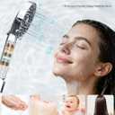 Magichome Filtered Shower Head with Handheld, High Pressure 10-Spd Detachable Chrome Showerhead with Stainless Hose, Water Softener Filter Beads for Hard Water - Remove Chlorine, Reduce Dry Itchy Skin
